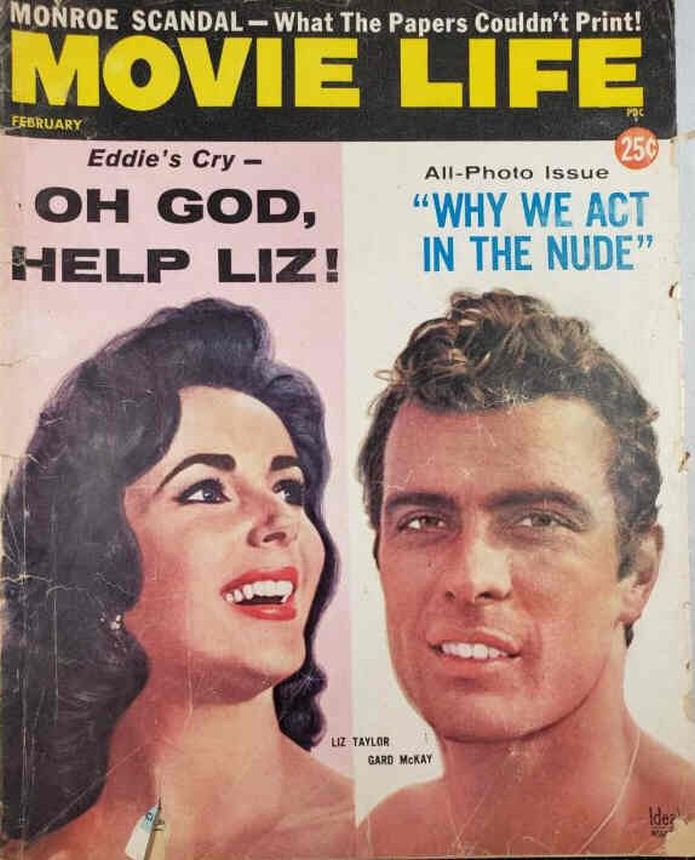 MOVIE LIFE magazine side cover February 1961
