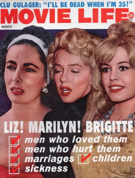 MOVIE LIFE magazine side cover March 1961