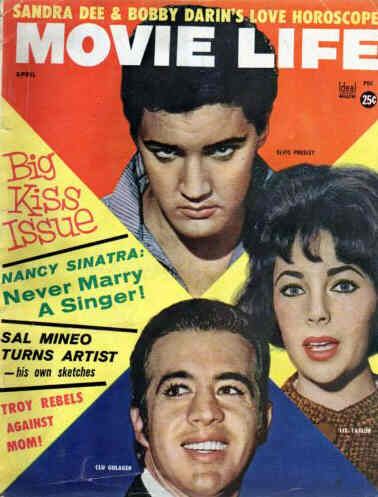 MOVIE LIFE magazine side cover April 1961