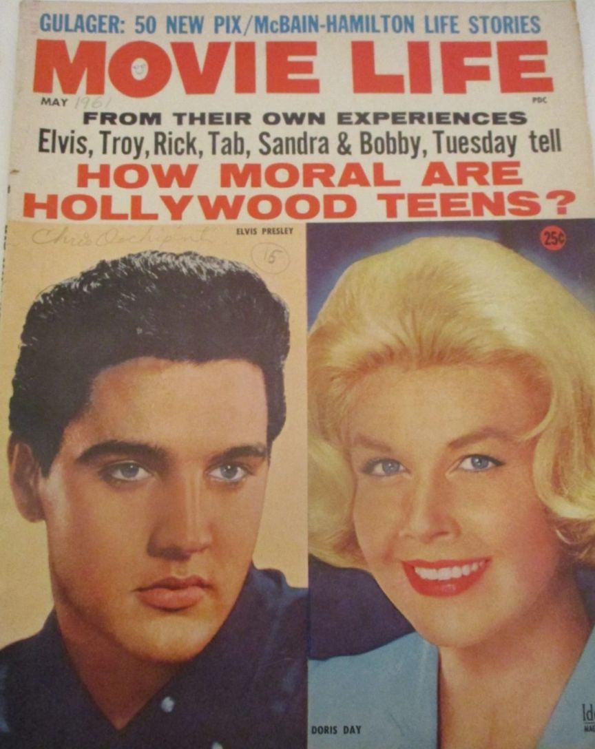 MOVIE LIFE magazine side cover May 1961