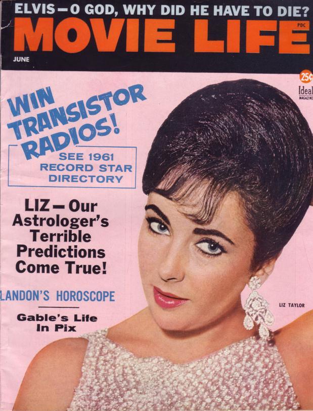 MOVIE LIFE magazine side cover June 1961
