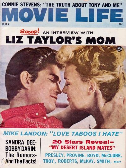 MOVIE LIFE magazine side cover July 1961