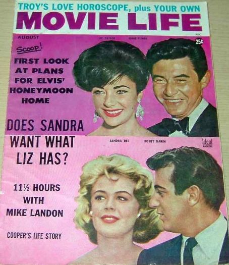 MOVIE LIFE magazine side cover August 1961