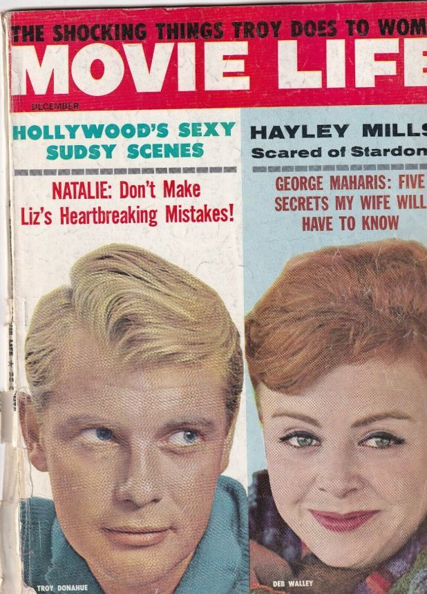 MOVIE LIFE magazine side cover December 1961