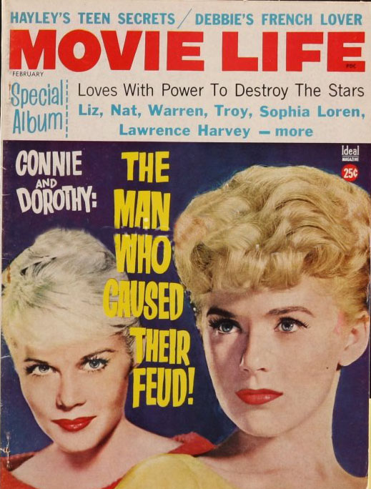 MOVIE LIFE magazine side cover February 1962