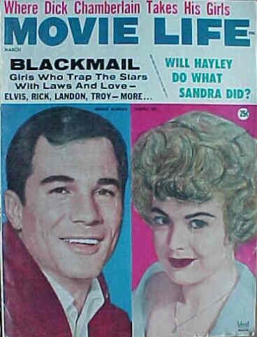 MOVIE LIFE magazine side cover March 1962