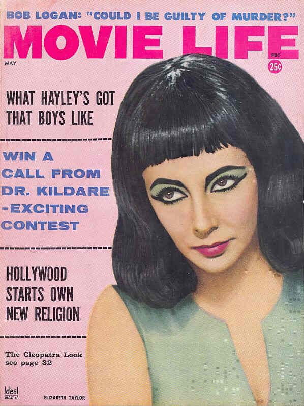 MOVIE LIFE magazine side cover May 1962