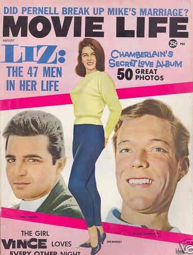 MOVIE LIFE magazine side cover August 1962