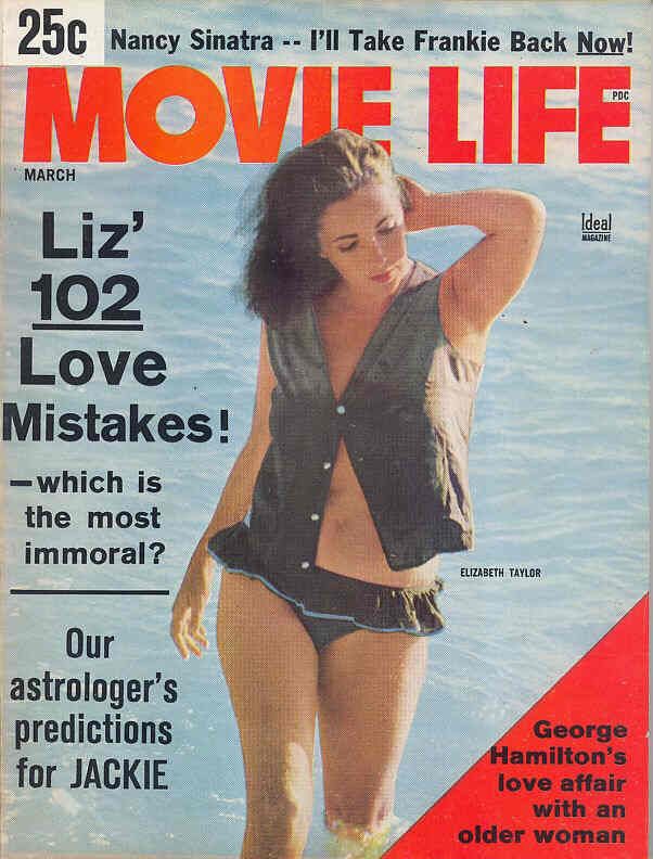 MOVIE LIFE magazine side cover March 1964