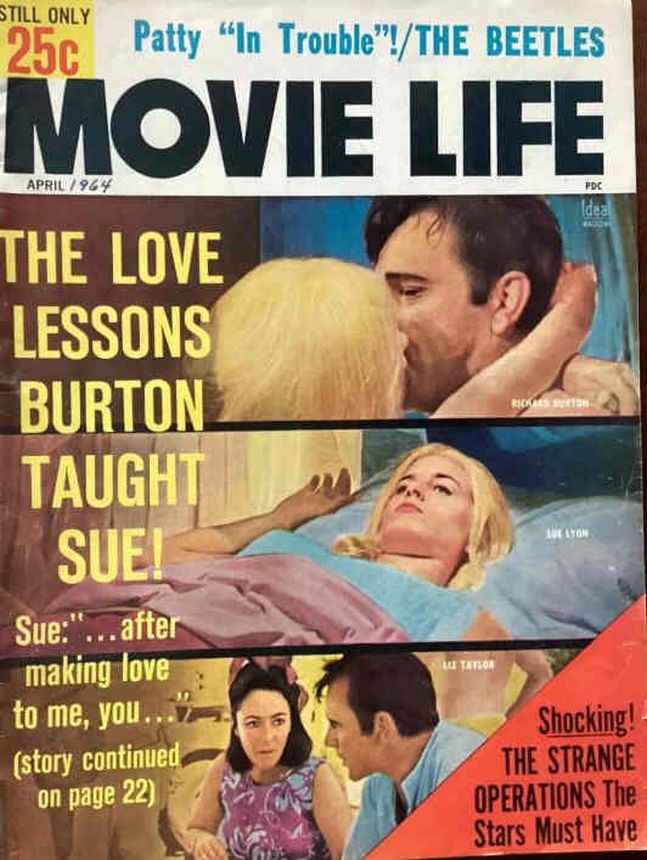 MOVIE LIFE magazine side cover April 1964