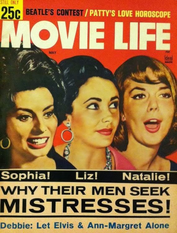 MOVIE LIFE magazine side cover May 1964