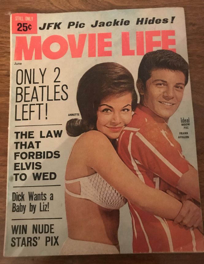 MOVIE LIFE magazine side cover June 1964