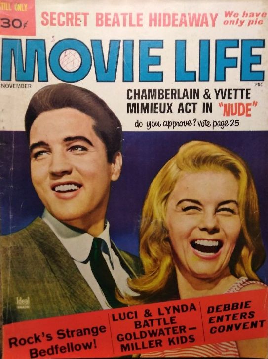 MOVIE LIFE magazine side cover November 1964