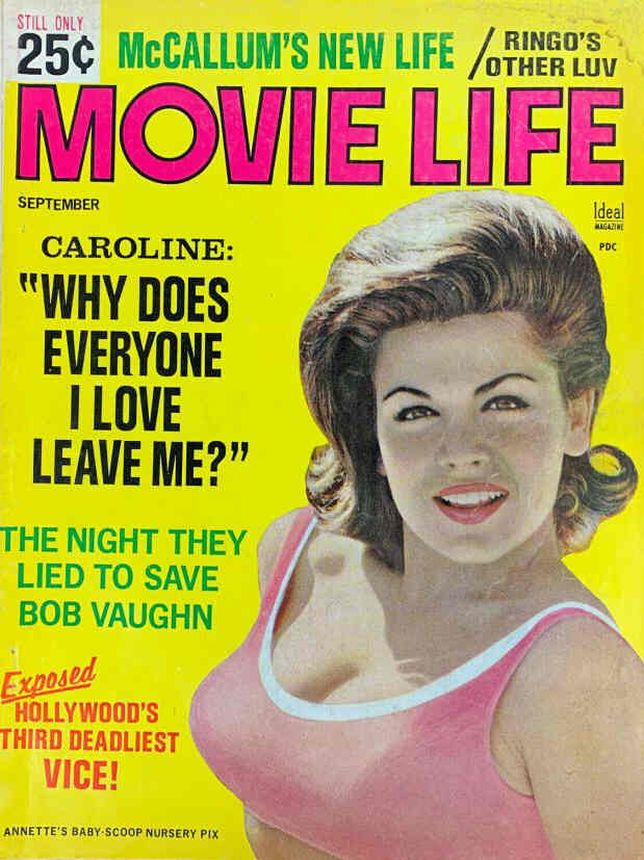 MOVIE LIFE magazine side cover September 1965