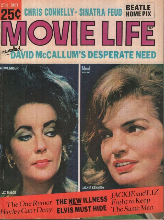 MOVIE LIFE magazine side cover November 1965