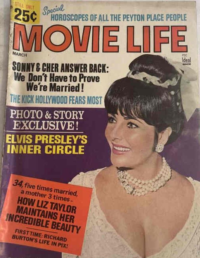 MOVIE LIFE magazine side cover March 1966
