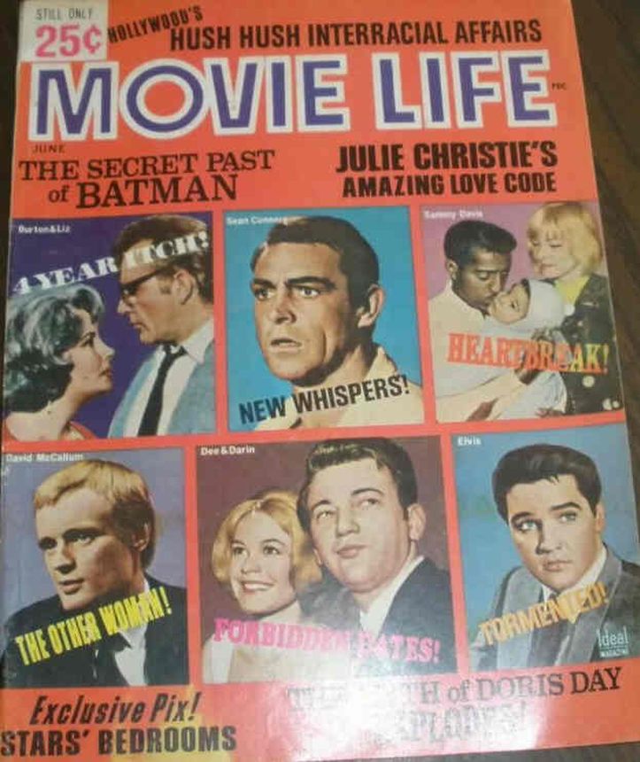 MOVIE LIFE magazine side cover June 1966