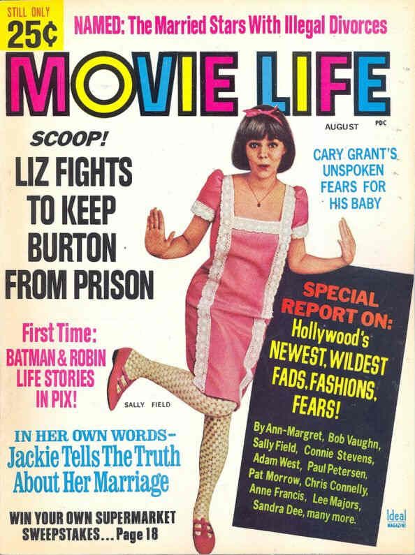 MOVIE LIFE magazine side cover August 1966