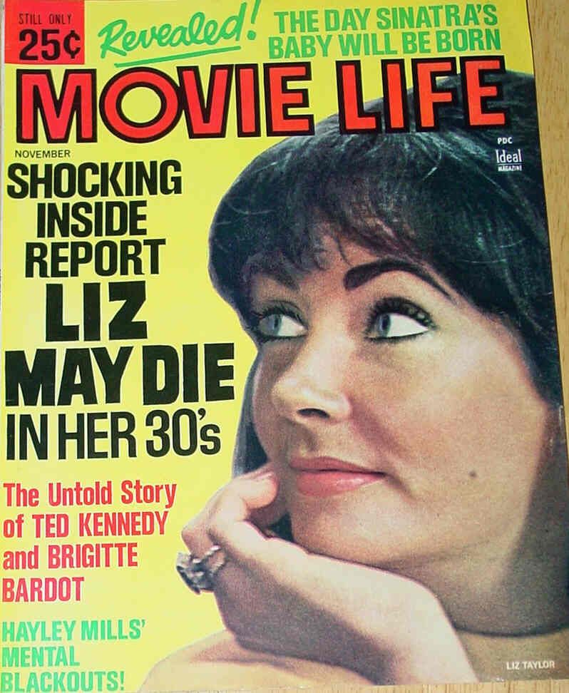 MOVIE LIFE magazine side cover November 1966