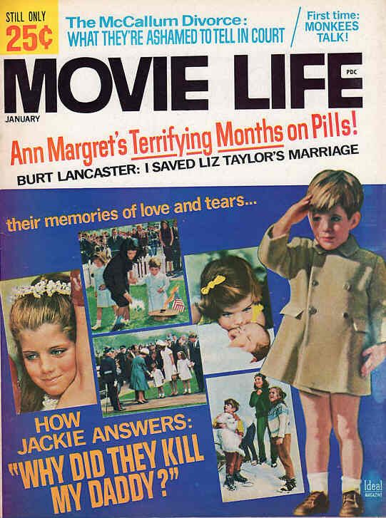MOVIE LIFE magazine side cover January 1967