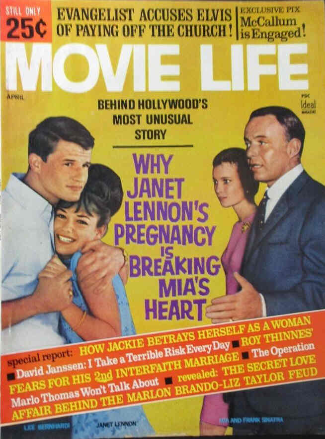 MOVIE LIFE magazine side cover April 1967