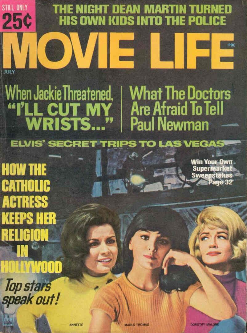 MOVIE LIFE magazine side cover July 1967