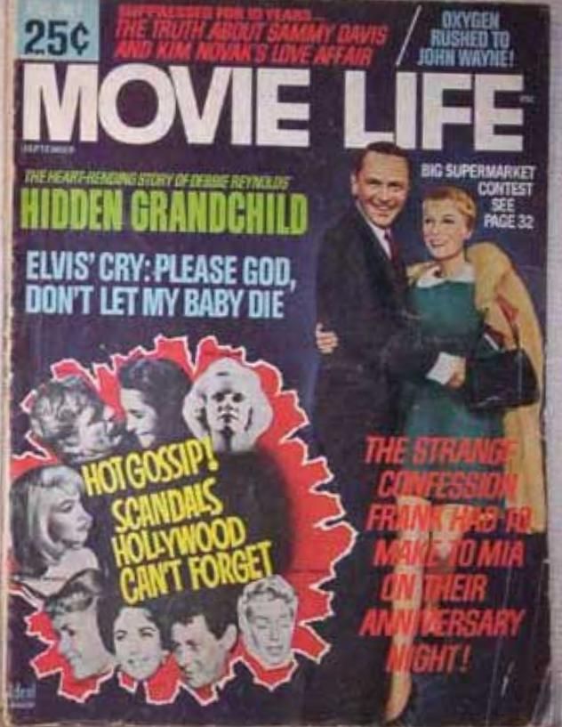 MOVIE LIFE magazine side cover September 1967