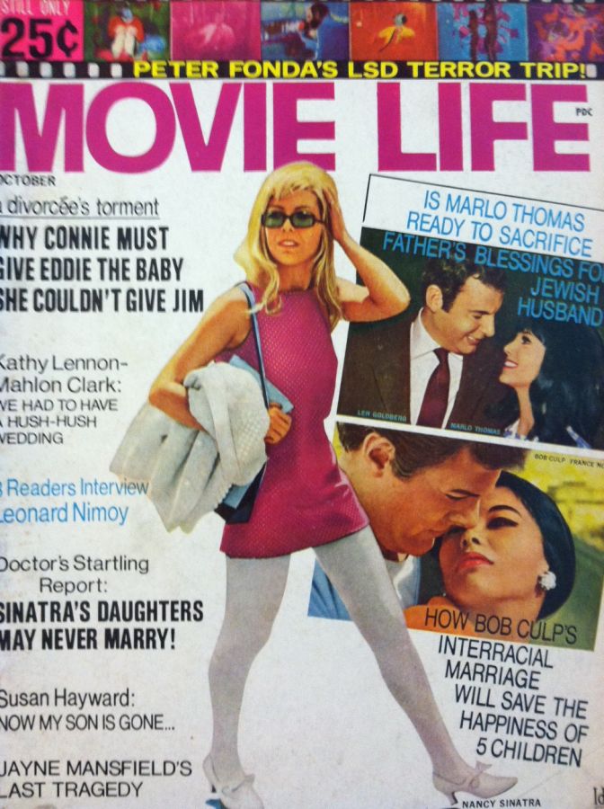 MOVIE LIFE magazine side cover October 1967