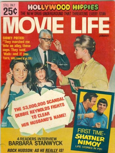 MOVIE LIFE magazine side cover January 1968