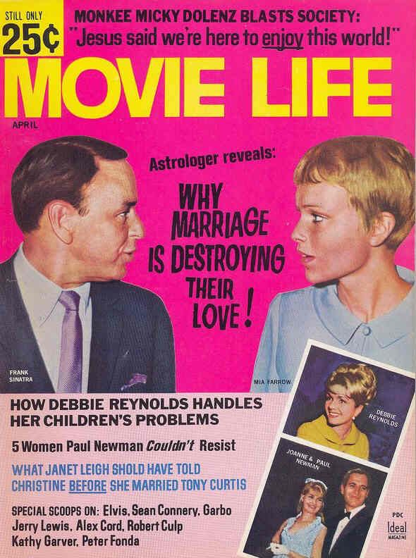 MOVIE LIFE magazine side cover April 1968
