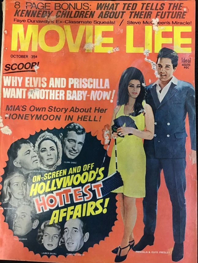 MOVIE LIFE magazine side cover October 1968
