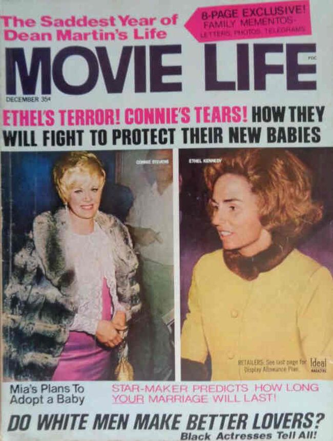 MOVIE LIFE magazine side cover December 1968