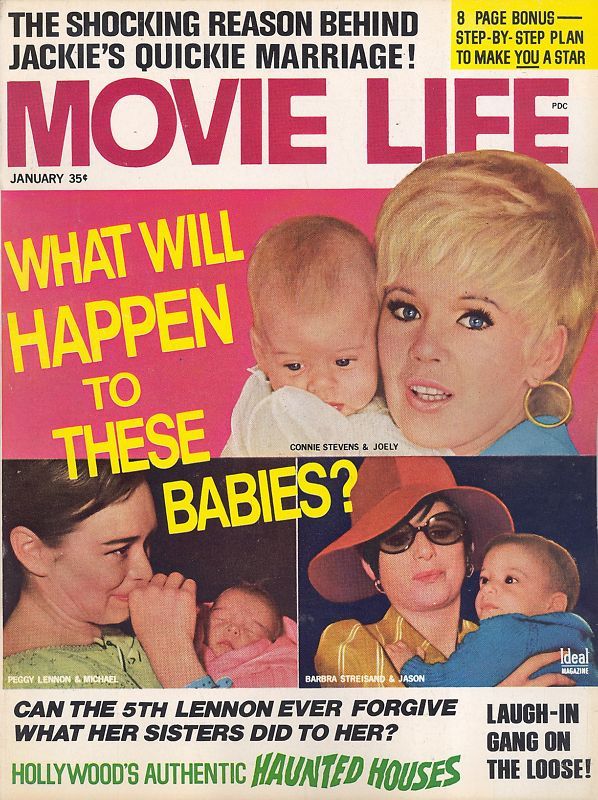 MOVIE LIFE magazine side cover January 1969