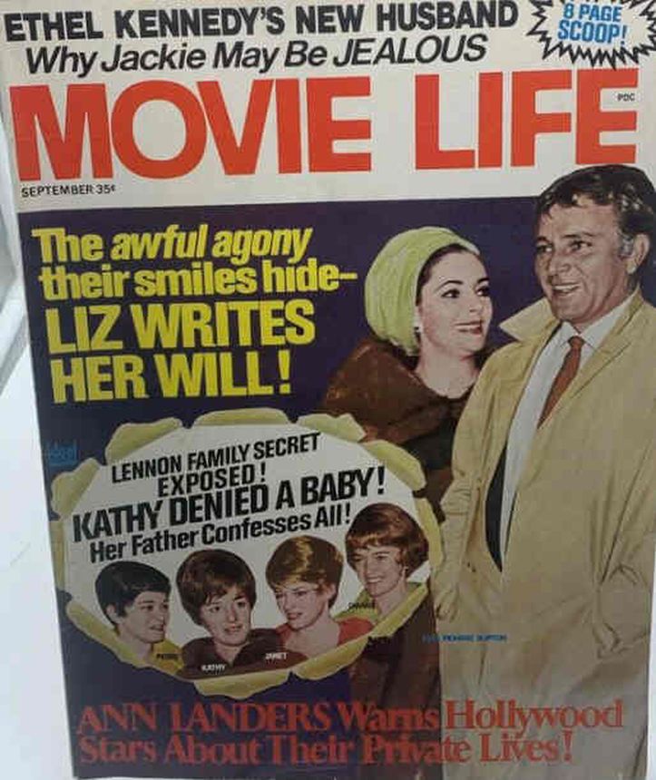 MOVIE LIFE magazine side cover September 1969
