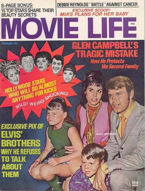 MOVIE LIFE magazine side cover February 1970