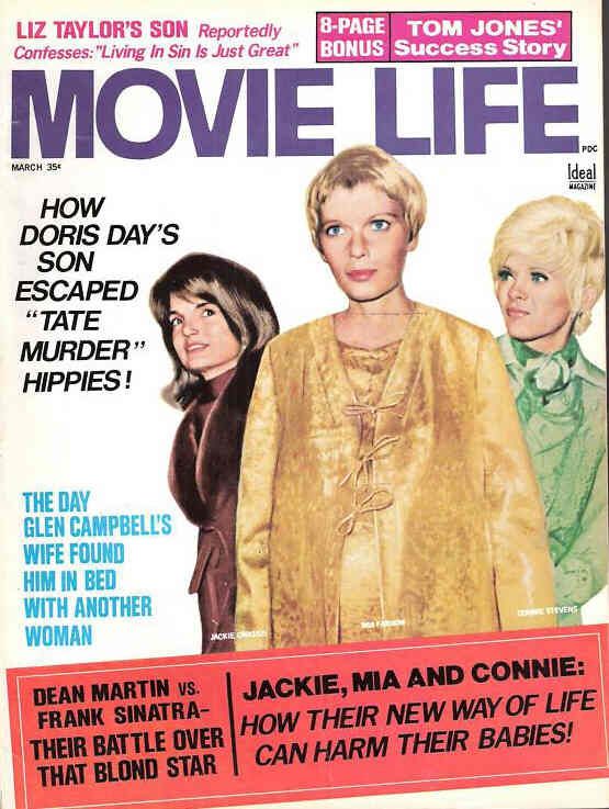 MOVIE LIFE magazine side cover March 1970