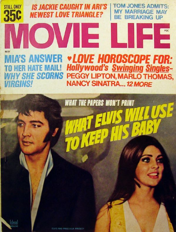 MOVIE LIFE magazine side cover May 1970
