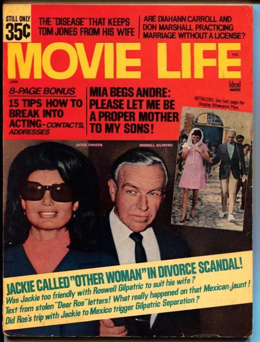 MOVIE LIFE magazine side cover June 1970