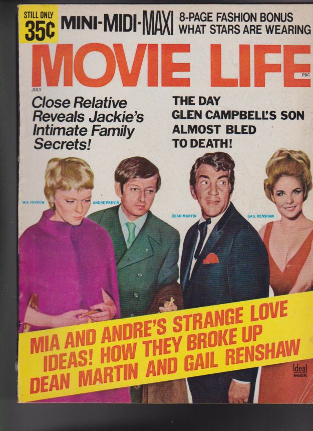 MOVIE LIFE magazine side cover July 1970