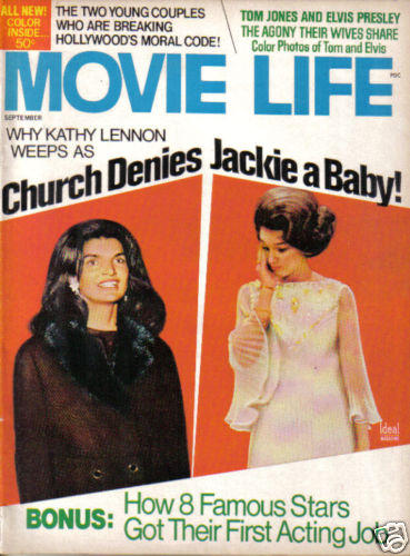 MOVIE LIFE magazine side cover September 1970
