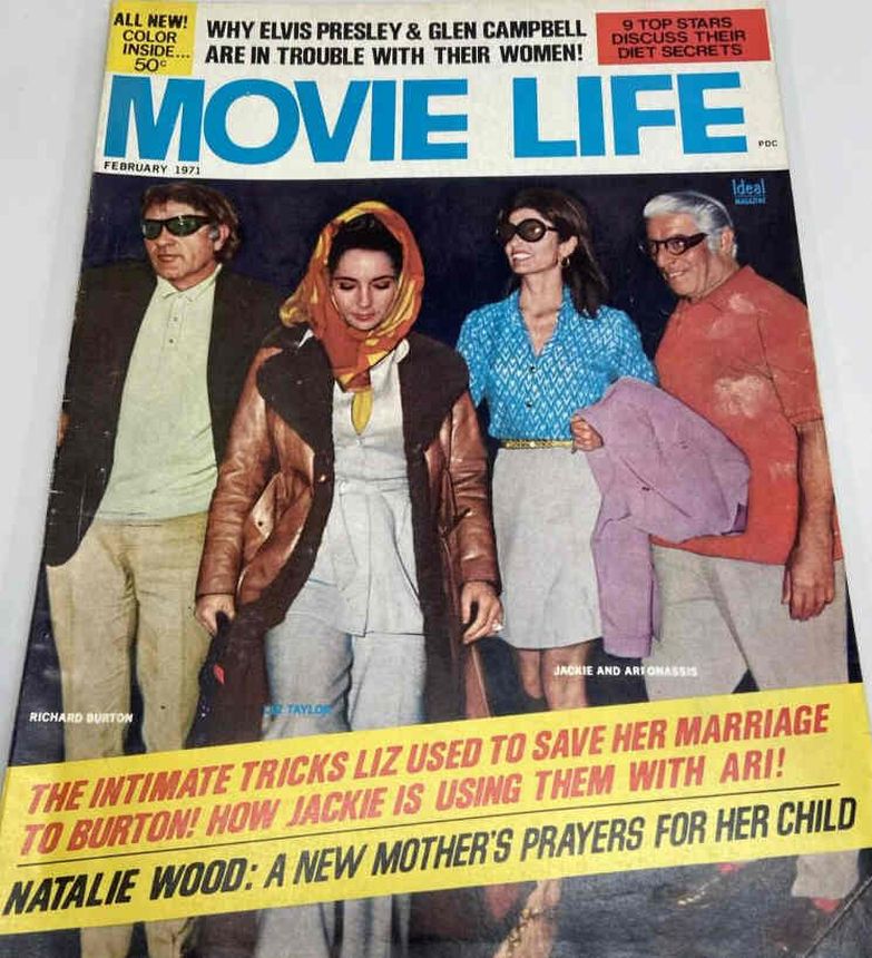 MOVIE LIFE magazine side cover February 1971