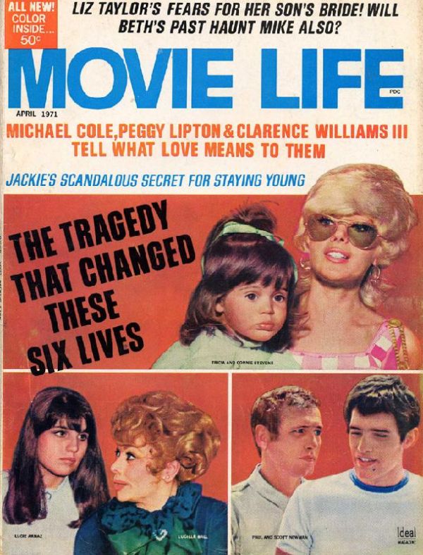MOVIE LIFE magazine side cover April 1971