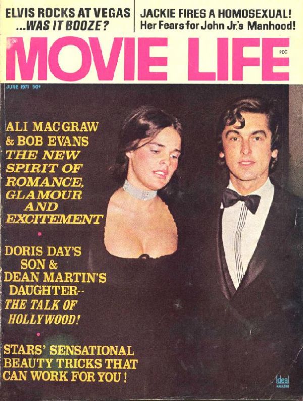 MOVIE LIFE magazine side cover June 1971