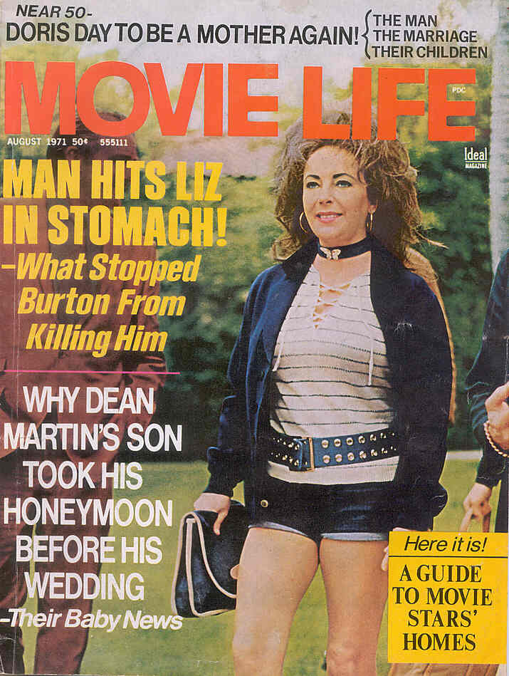 MOVIE LIFE magazine side cover August 1971
