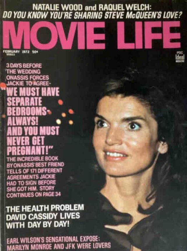 MOVIE LIFE magazine side cover February 1972