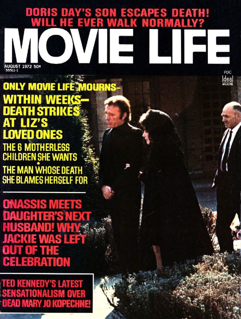 MOVIE LIFE magazine side cover August 1972