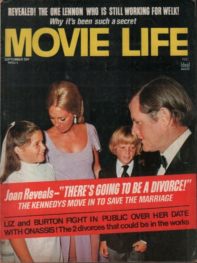 MOVIE LIFE magazine side cover September 1972