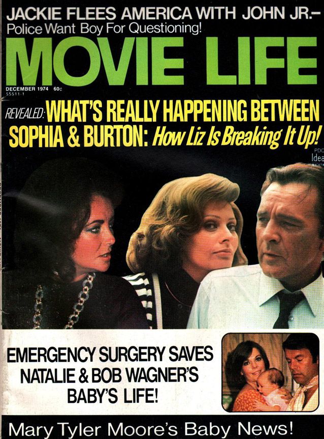 MOVIE LIFE magazine side cover December 1974