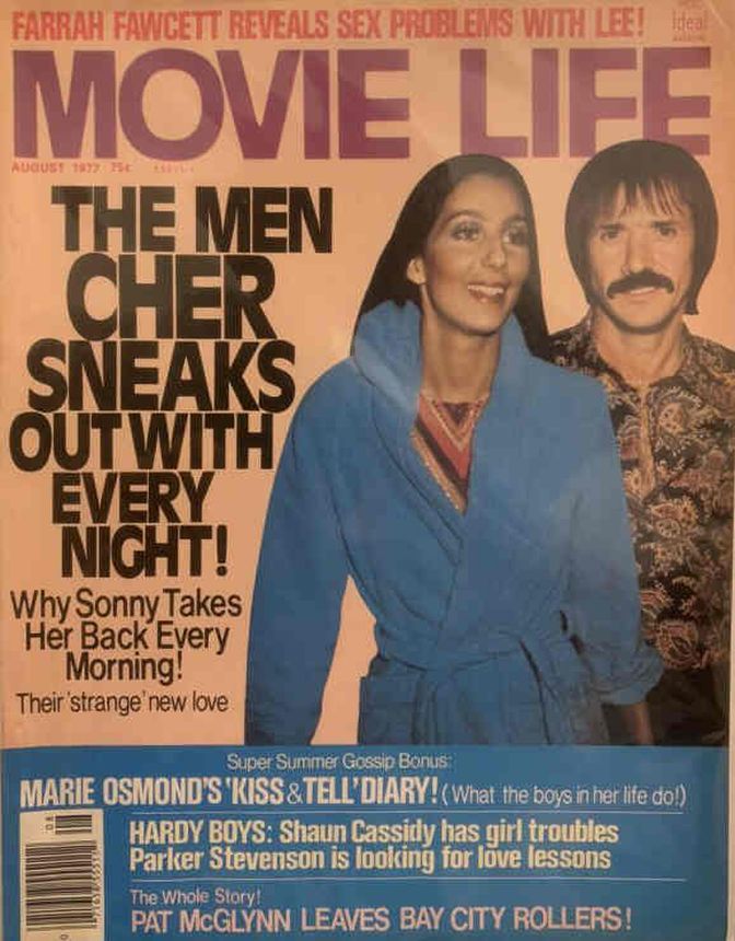 MOVIE LIFE magazine side cover August 1977