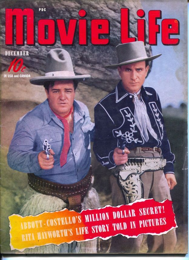 MOVIE LIFE magazine side cover  December 1941